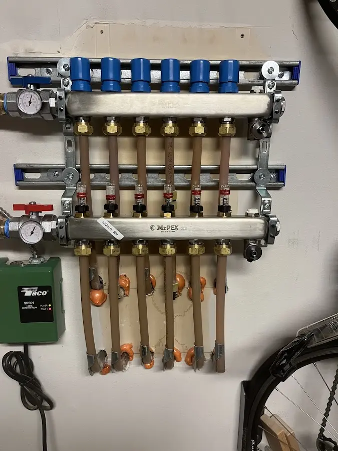 Plumber performing Leak Detection at a residential property in Pike Creek